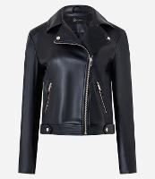 Jaqueta Biker em PU com Ponto Roma na Manga - 2
