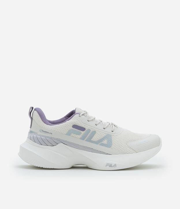 Tênis Jogging Esportivo com Recorte Contrastante FILA - 1