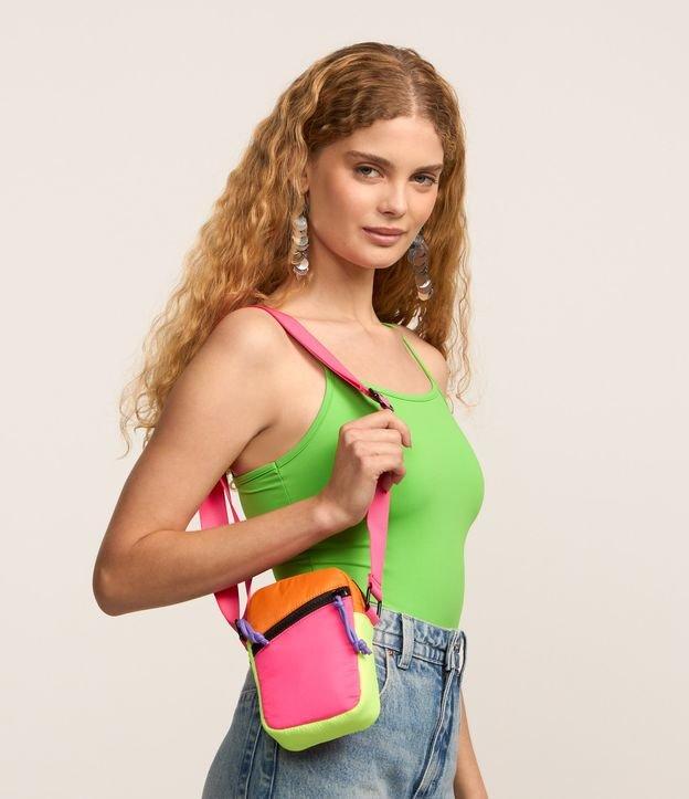 Bolsa Porta Celular Pequena com Zíper e Alça Gorgurão - 2