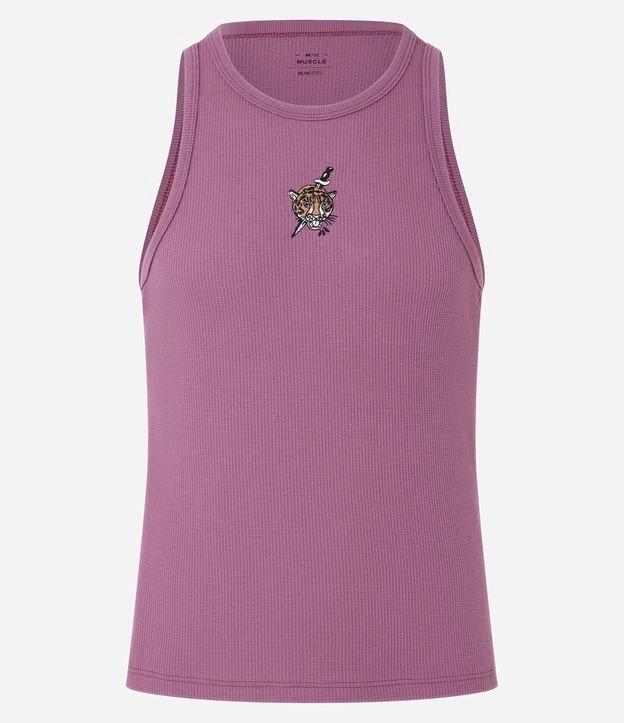 Regata em Ribana com Bordado de Tigre com Faca - 1