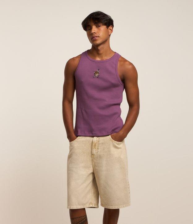 Regata em Ribana com Bordado de Tigre com Faca - 2