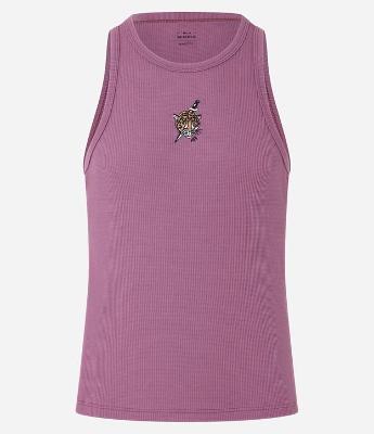 Regata em Ribana com Bordado de Tigre com Faca