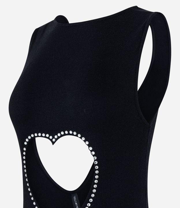 Body Asa Delta com Recorte Vazado de Coração - 1