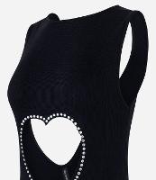 Body Asa Delta com Recorte Vazado de Coração - 1