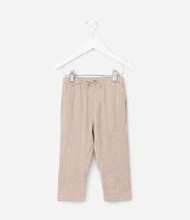 Calça Infantil em Linho com Cós Elástico e Cordinha - Tam 1 a 5 Anos - 1