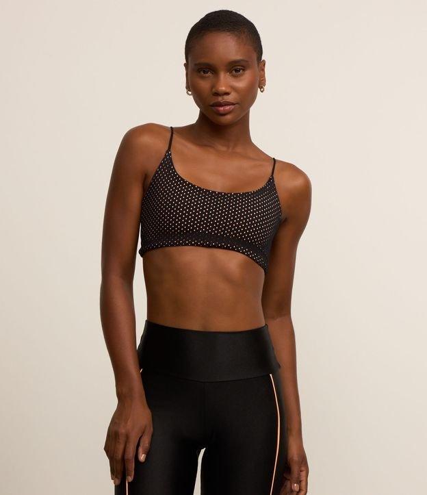 Top Esportivo Sem Bojo em Microfibra com Detalhe de Tela - 3