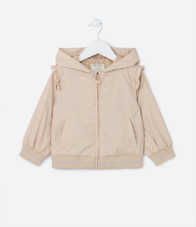 Jaqueta Infantil com Babadinhos e Capuz - Tam 1 a 5 Anos - 1