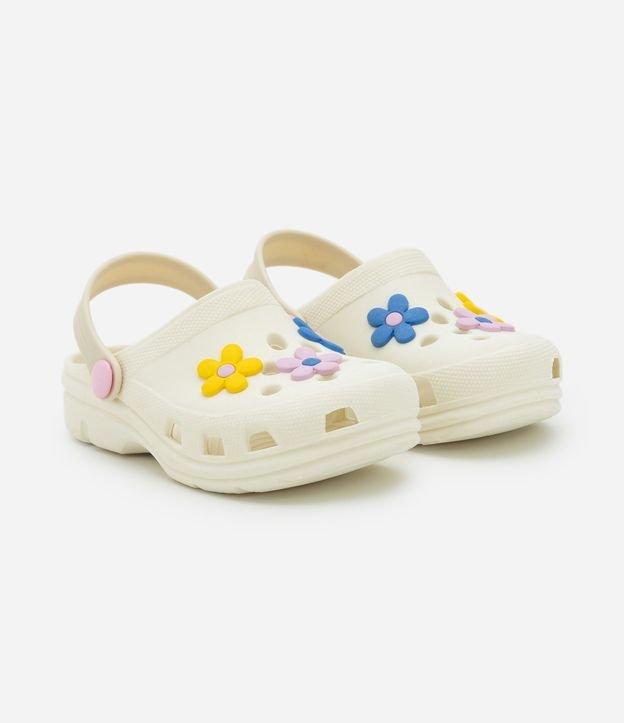 Sandália Babuche Infantil com Patch de Florzinhas - Tam 20 a 29 - 1