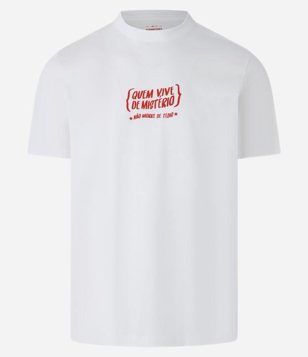 Camiseta Comfort em Algodão com Estampa Presente Misterioso - 1