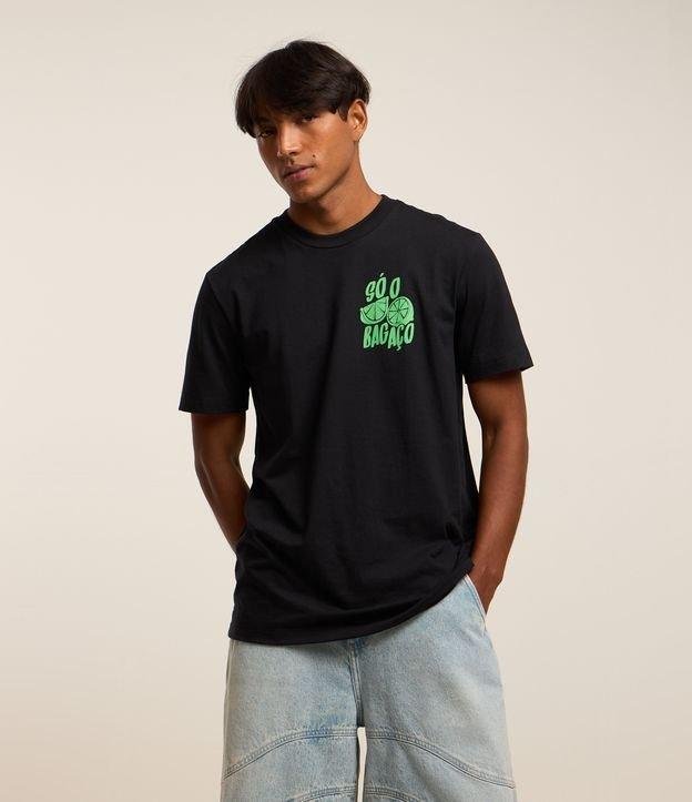 Camiseta Comfort em Algodão com Estampa Só o Bagaço - 2