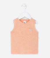 Regata Infantil em Algodão com Bolsinho - Tam 0 a 18 meses - 1