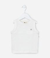 Regata Infantil em Algodão com Bolsinho - Tam 0 a 18 meses - 1