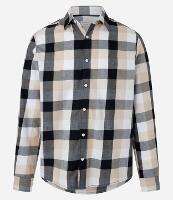 Camisa Regular em Flanela com Estampa Xadrez - 1