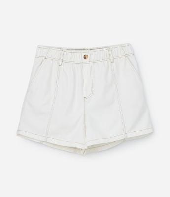 Short Clochard em Sarja com Bolso Faca Curve & Plus Size