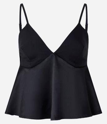 Blusa Godê Acetinada com Alcinhas Finas