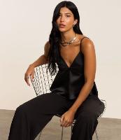 Blusa Godê Acetinada com Alcinhas Finas - 2