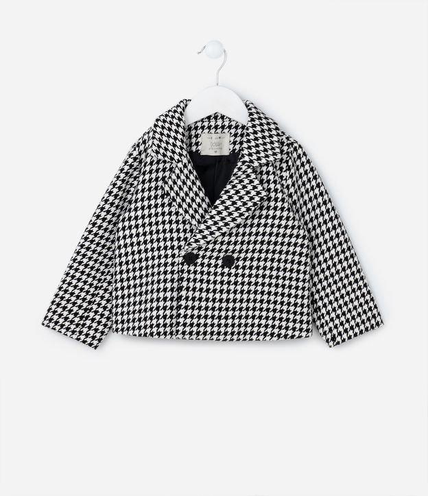Jaqueta Infantil com Estampa Xadrez Pied Poule - Tam 1 a 5 Anos - 1