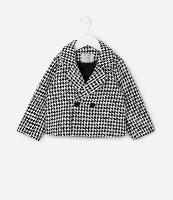 Jaqueta Infantil com Estampa Xadrez Pied Poule - Tam 1 a 5 Anos - 1