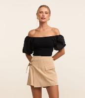 Blusa em Ribana com Decote Ombro a Ombro - 2