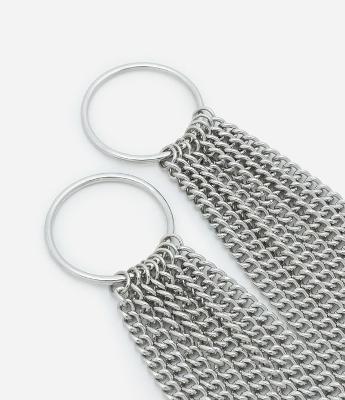 Body Chain Metal com Correntes e Argolas Curve e Plus Size