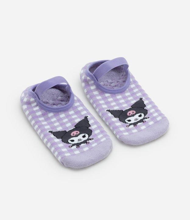 Meia Sapatilha Infantil Estampa Kuromi - Tam 19 ao 34 - 1