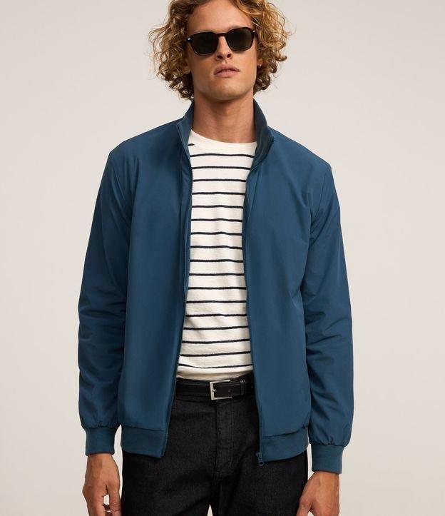 Jaqueta Bomber com Gola Alta - 2
