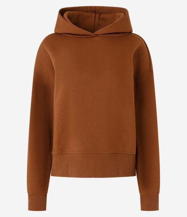 Casaco Fechado Básico em Moletom com Forro Fleece - 1