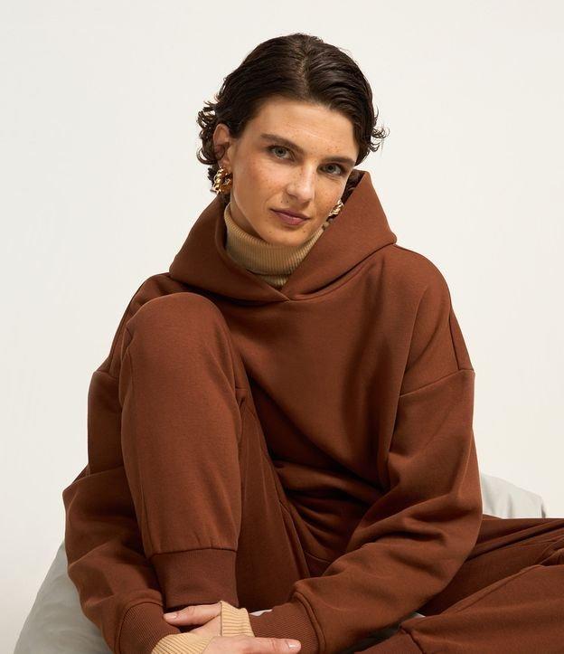 Casaco Fechado Básico em Moletom com Forro Fleece - 2