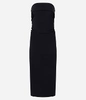 Vestido New Midi em Bengaline com Pala Dobrada e Fenda - 1