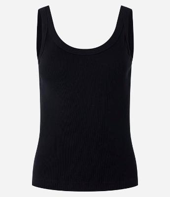 Blusa Regata em Ribana com Decote U