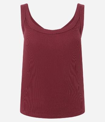 Blusa Regata em Ribana com Decote U