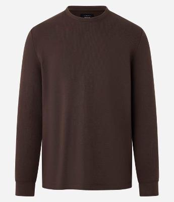 Camiseta Regular em Algodão com Textura Waffle