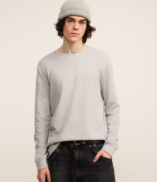 Camiseta Regular em Algodão com Textura - 2