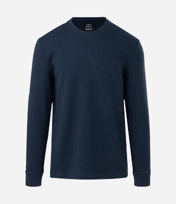 Camiseta Regular em Algodão com Textura Waffle