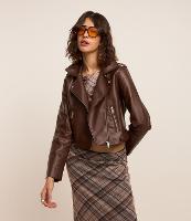 Jaqueta Biker em Pu com Zíper nos Bolsos - 2