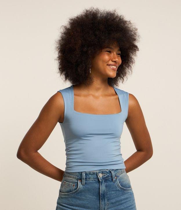 Blusa em Microfibra com Decote Quadrado - 2