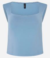 Blusa em Microfibra com Decote Quadrado - 1