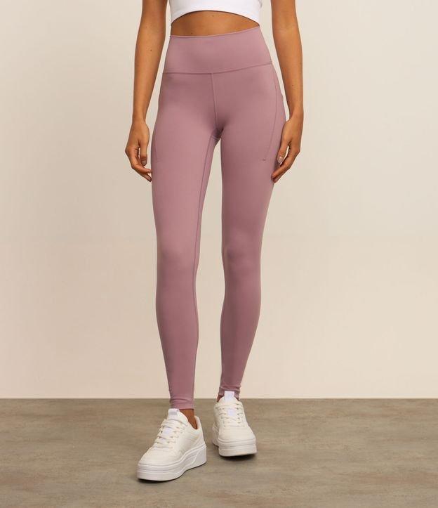 Calca Legging Esportiva em Microfibra com Bolsos - 2