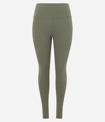 Calca Legging Esportiva em Microfibra com Bolsos