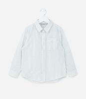 Camisa Infantil com Bolsinho e Estampa Listrada - Tam 5 a 14 anos - 1