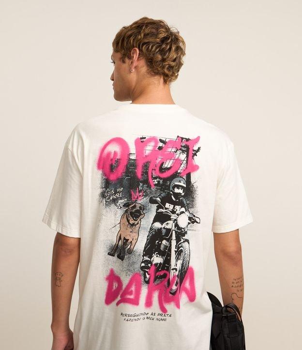 Camiseta Relaxed em Algodão com Estampa o Rei da Rua - 2