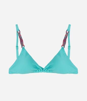 Biquíni Top Cortininha em Microfibra com Alças de Tererê