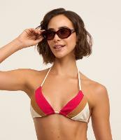 Biquíni Top Cortininha Texturizado com Blocos de Cor - 2