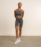 Bermuda Esportiva Canelada Seamless com Cintura Alta - 2