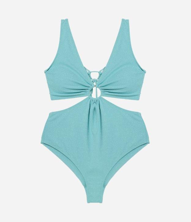 Maiô em Poliamida com Fio Metalizado e Aro Curve & Plus Size - 1