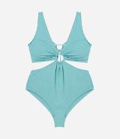 Maiô em Poliamida com Fio Metalizado e Aro Curve & Plus Size - 1