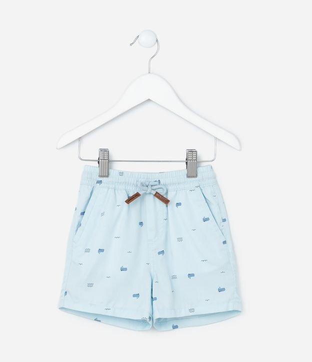 Bermuda Infantil com Estampa de Mini Baleias - Tam 1 a 5 Anos - 1