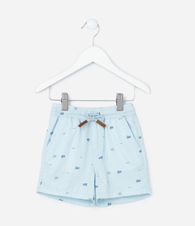 Bermuda Infantil com Estampa de Mini Baleias - Tam 1 a 5 Anos - 2