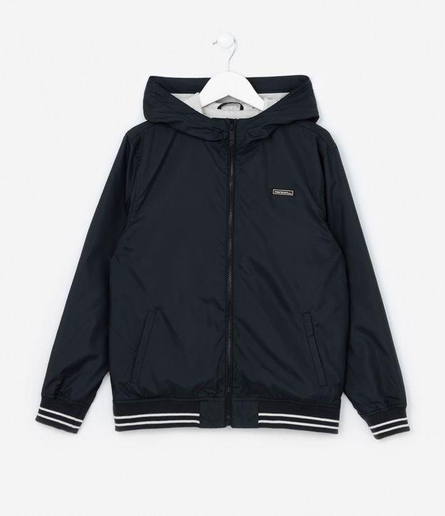 Jaqueta Quebra-Vento Infantil com Capuz - Tam 5 a 14 Anos - 1