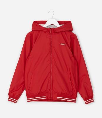 Jaqueta Quebra-Vento Infantil com Capuz - Tam 5 a 14 Anos